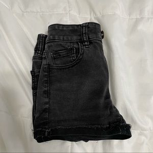 American eagle black jean shorts